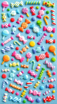 Softy Stickers bunt, Bonbons